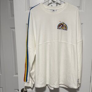 Disney Mickey & Friends Cream Spirit Jersey with Colorful Stripes